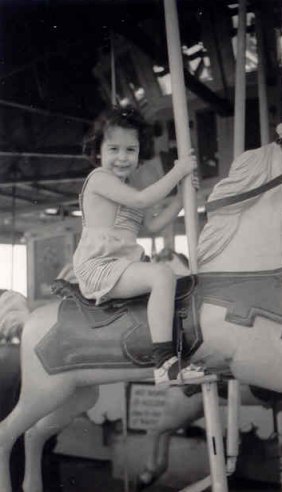 Kathleen on merry-go-round