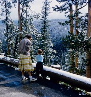 Yellowstone snow