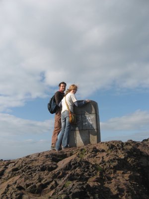 Hal & Sally atop Arthur's Seat