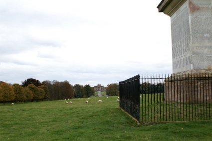 looking back at the castle