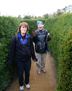 me and Joan lost in the maze