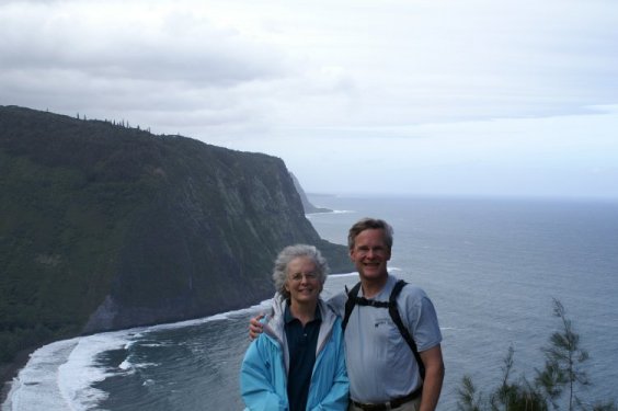 Waipio Bay with tourists