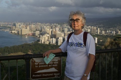 View of Honolulu with tourist