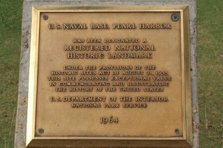 Pearl Harbor plaque