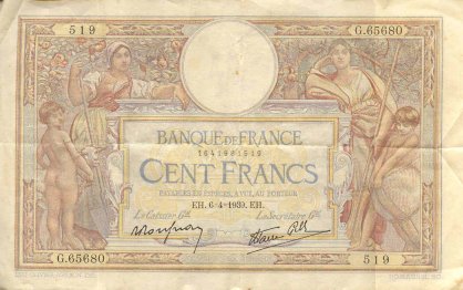 100 franc note