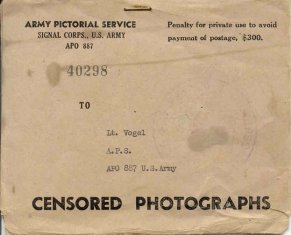 Vogel photographs envelope