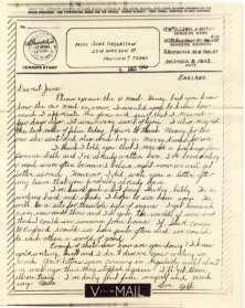 Dec. 8,1943 v-mail