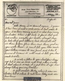Apr. 6, 1944 v-mail