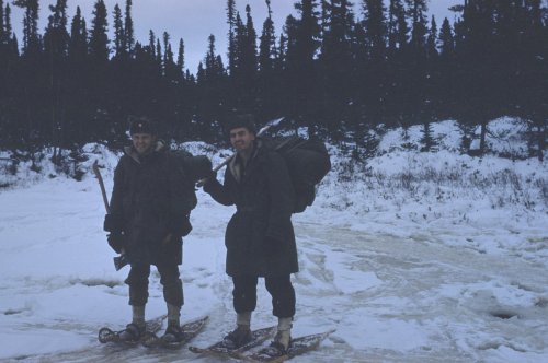 Billy and friend on snowshoes