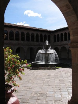 Art museum courtyard