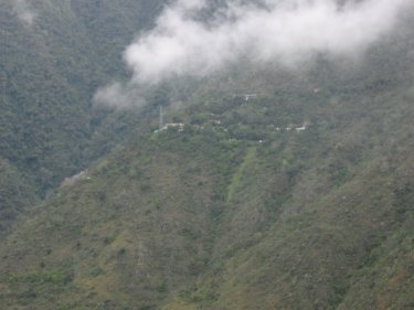 Winaywayna across a valley