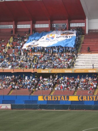 Cristal flag in stands