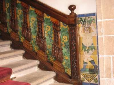 Stairway with tile