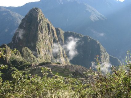 Machu Picchu in morning sun