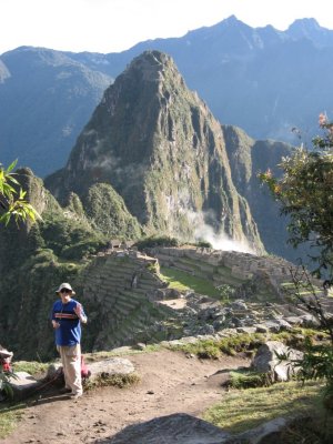 Kathy, Machu Picchu and Waynapicchu