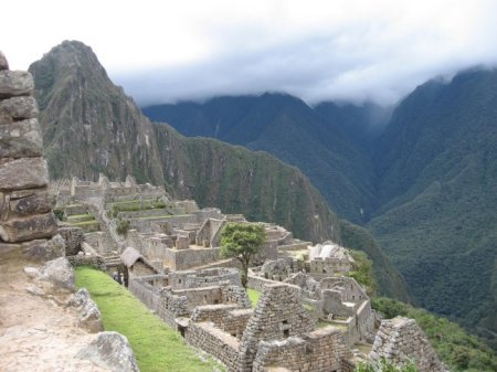 Machu Picchu and mountains