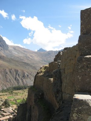 View of valley and peak
