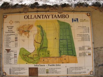 Ollantaytambo map