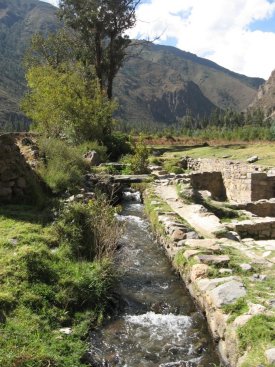 Channel at ruins