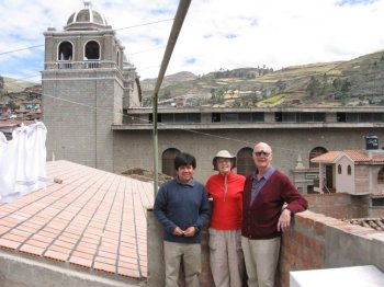 Roof of the center in Otuzco