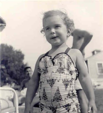 Joan at pool