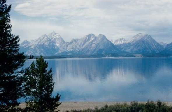 Mountains and lake