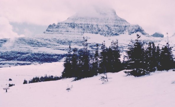Snowy peak