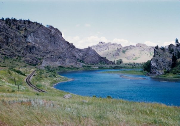 River and railroad