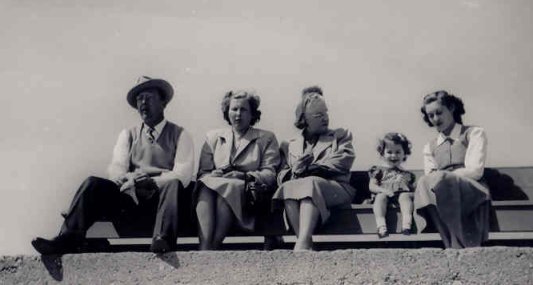 Sitting on the seawall