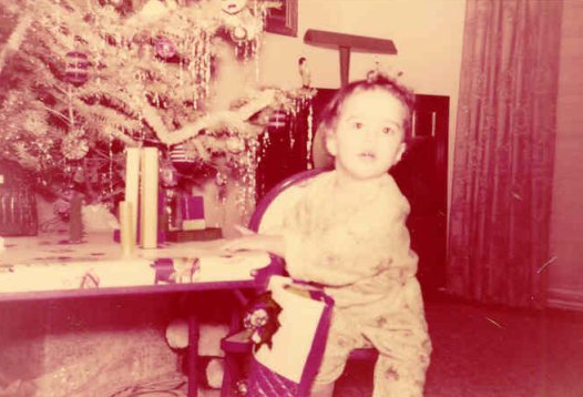 Joan at table