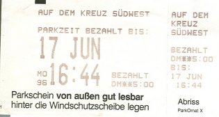 parking receipt