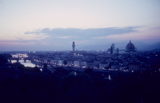 Florence after sunset
