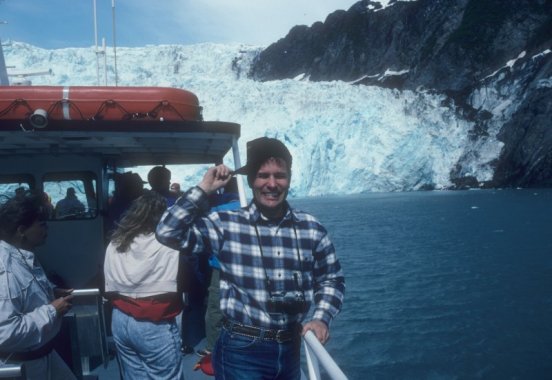 Nelson on the boat