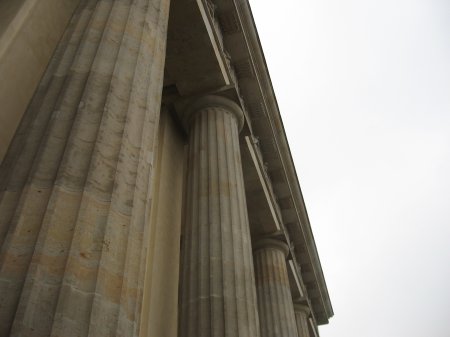 walking thru the Brandenburg Gate