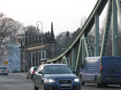 one end of Glienicke Bridge
