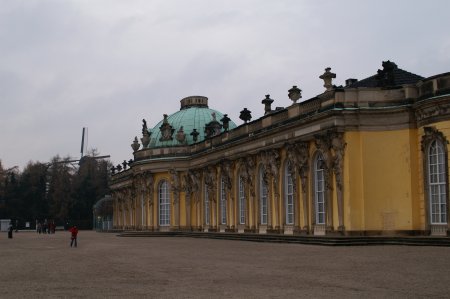 garden facade of Sans Souci