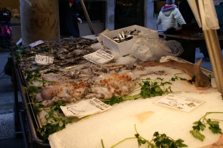 at the fish market