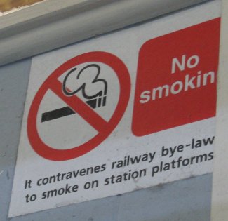 railroad station sign