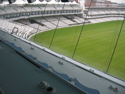 inside the press box