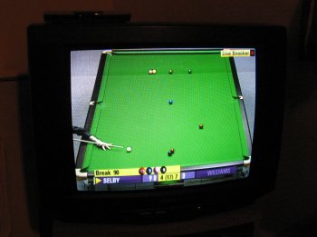 snooker on TV