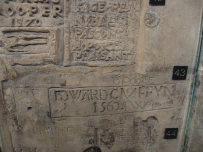 inscriptions on cell wall
