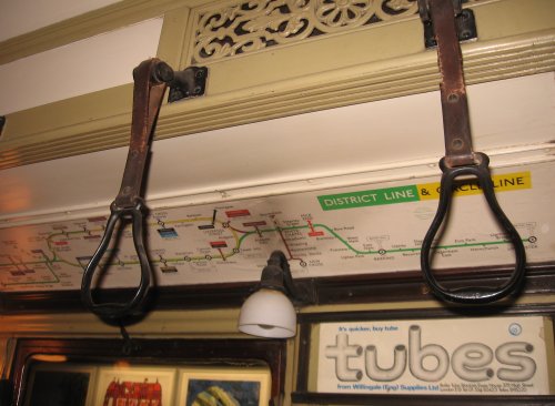 District line map in old car