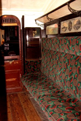 inside of train car