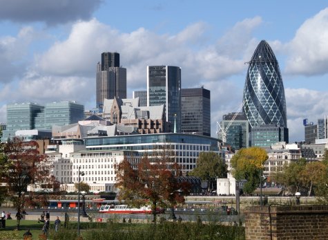 City from across the river