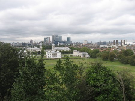 looking toward Canary Wharf
