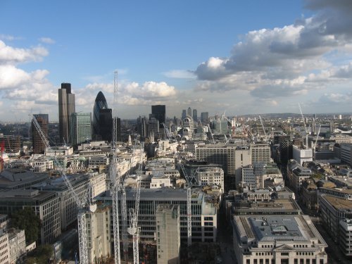 looking east from St. Paul's