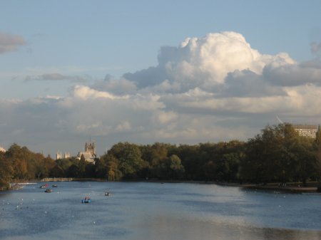 looking east along Serpentine