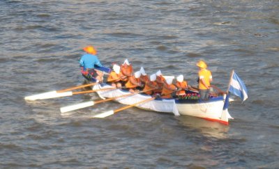 funny hats in boat