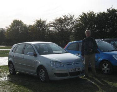 Henry and rental car