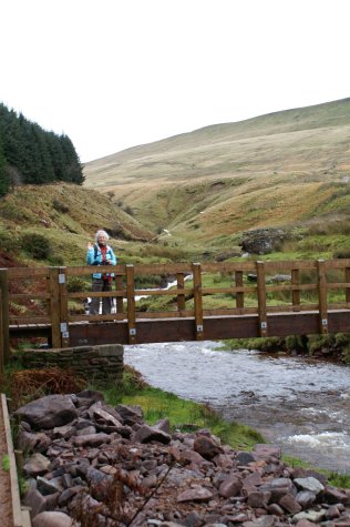 me on bridge over Taf Fawr